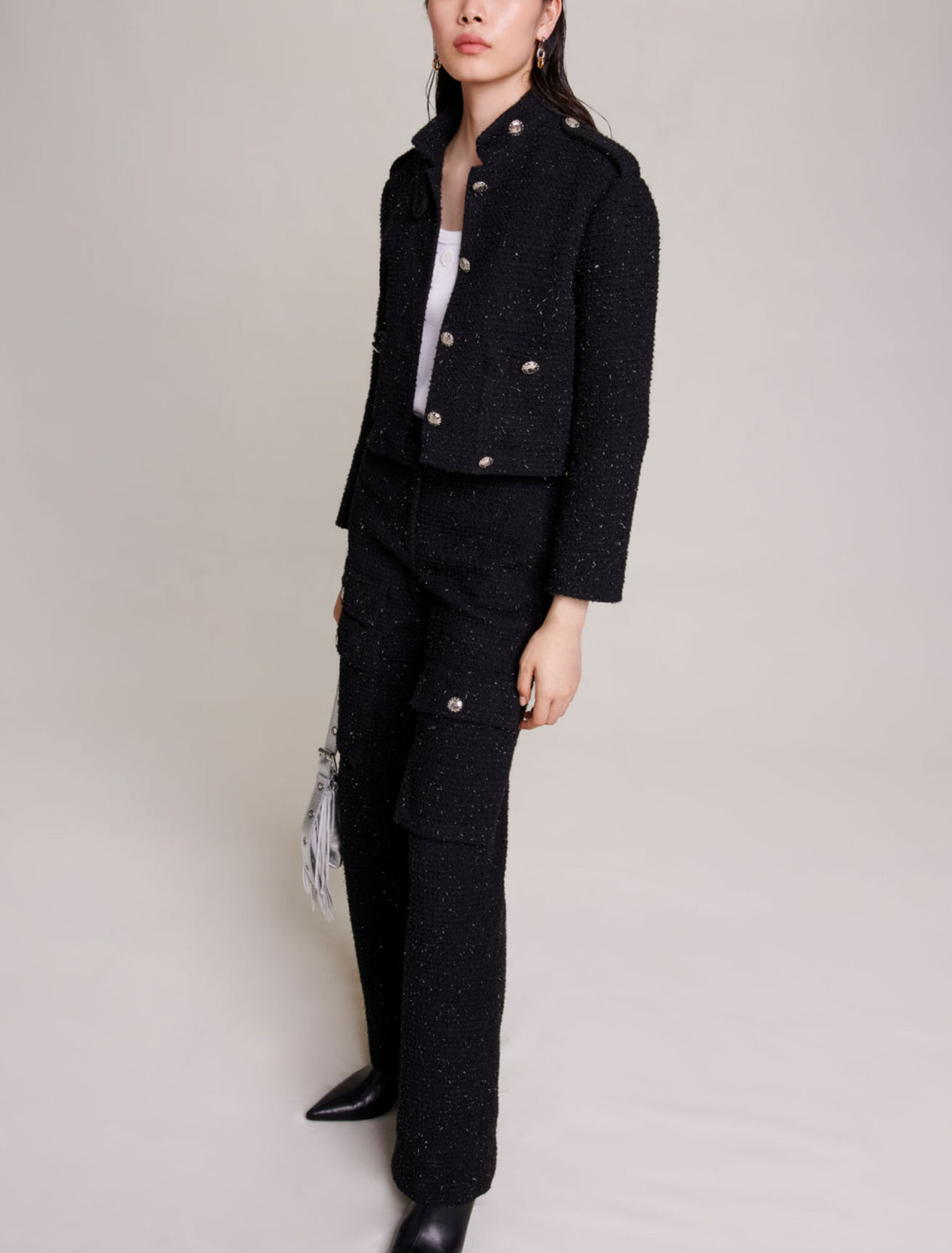 Pantalon en tweed