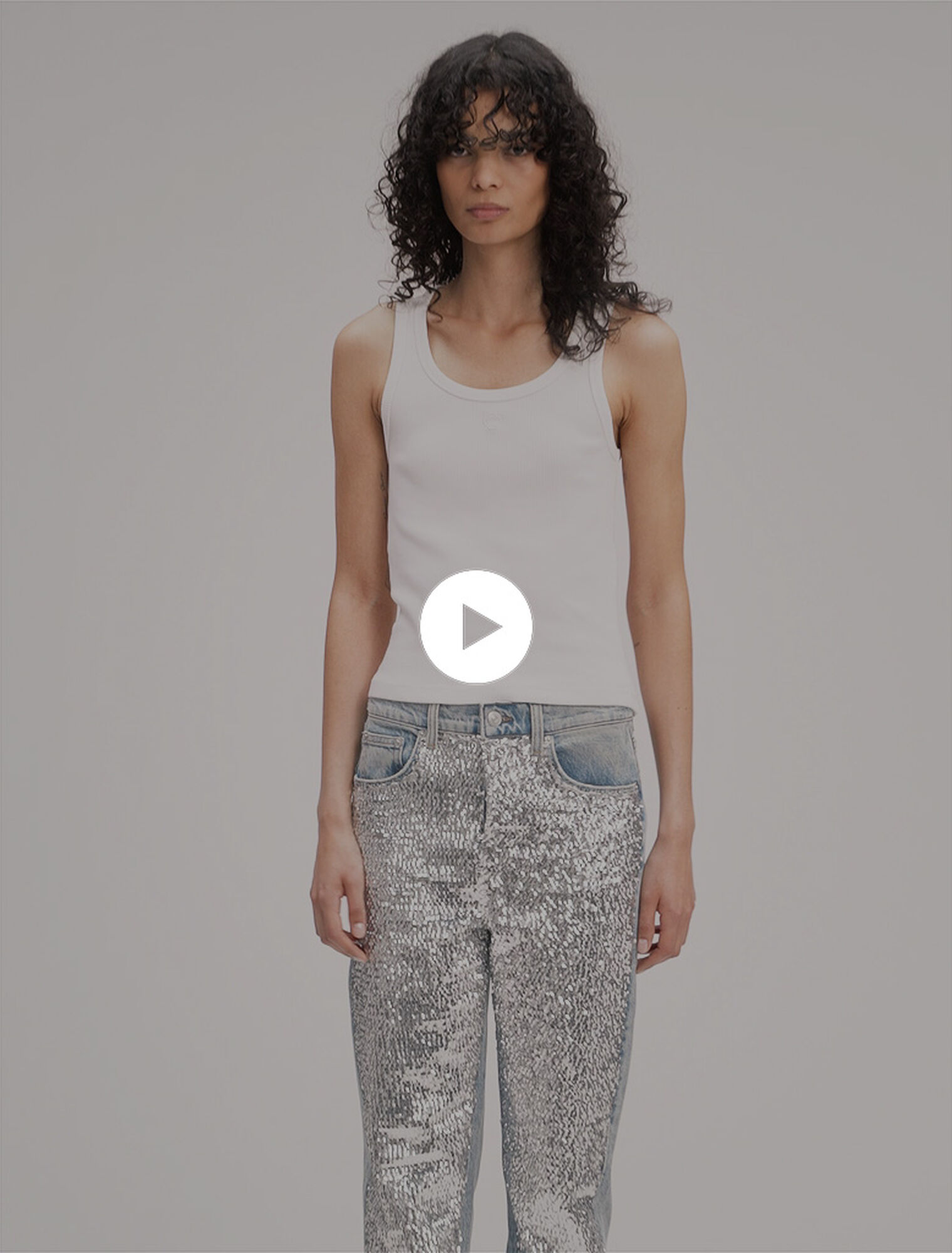 Jean à sequins