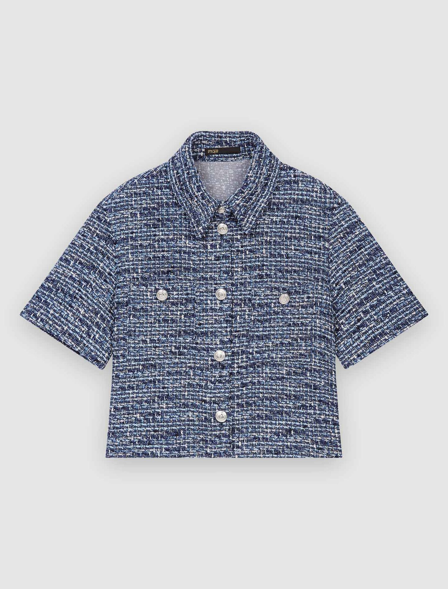 Chemise en tweed chiné