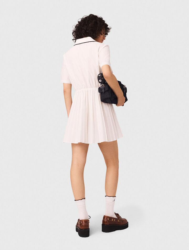 Robe chemise manches courtes