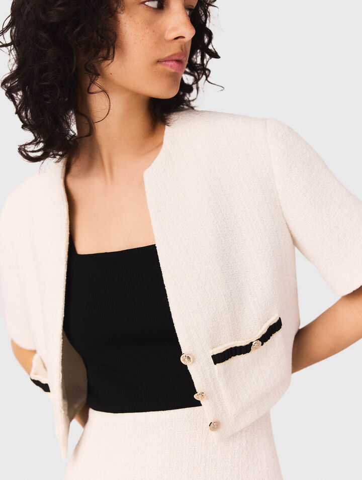 Robe 2-en-1 en tweed