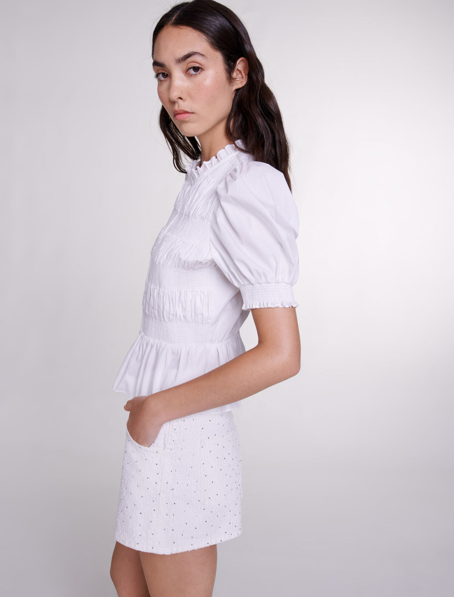 Chemise smockée