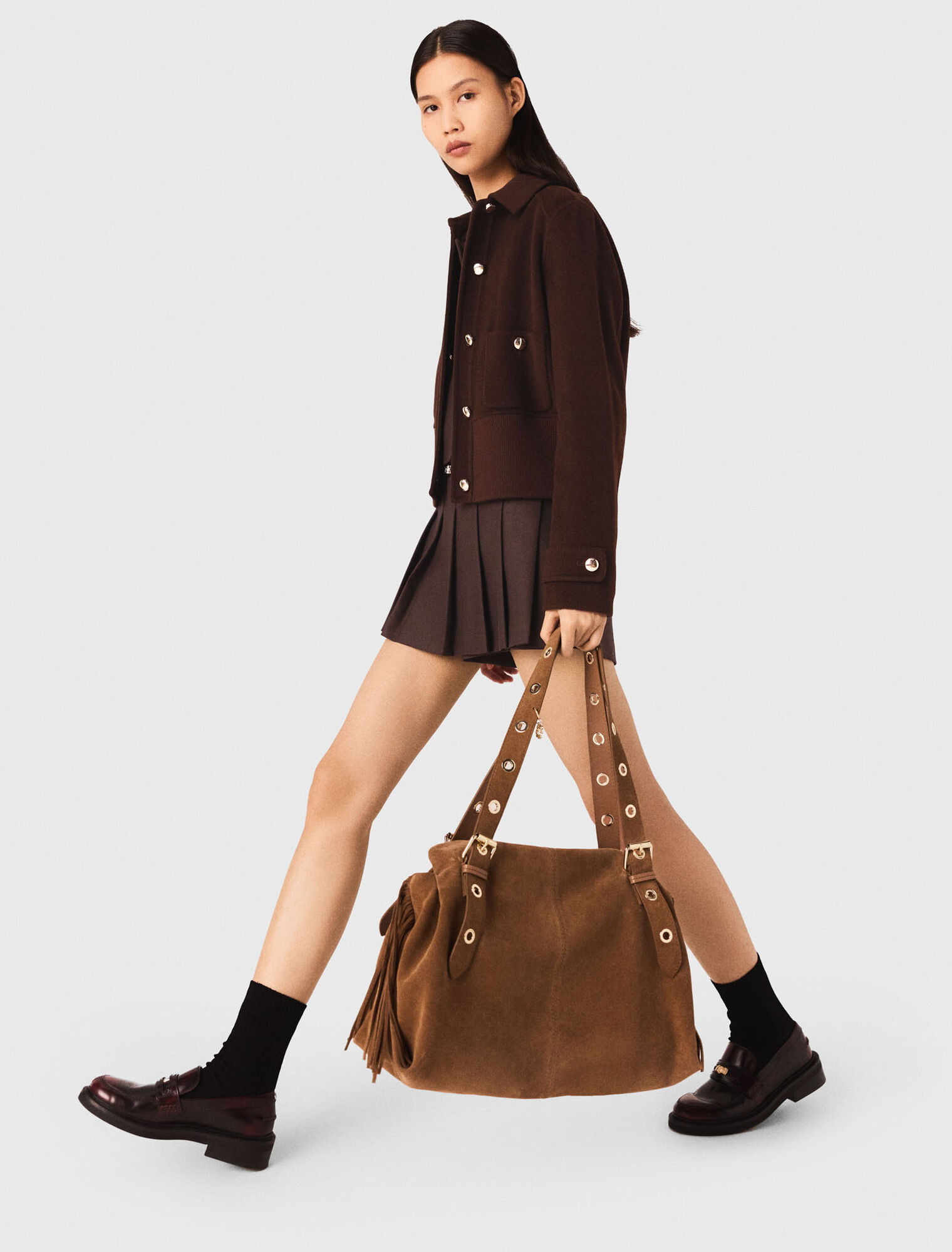 Manteau court double face