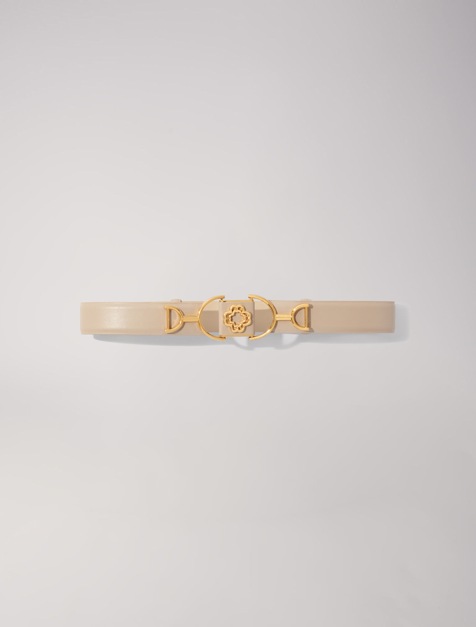 Ceinture en cuir lisse Clover