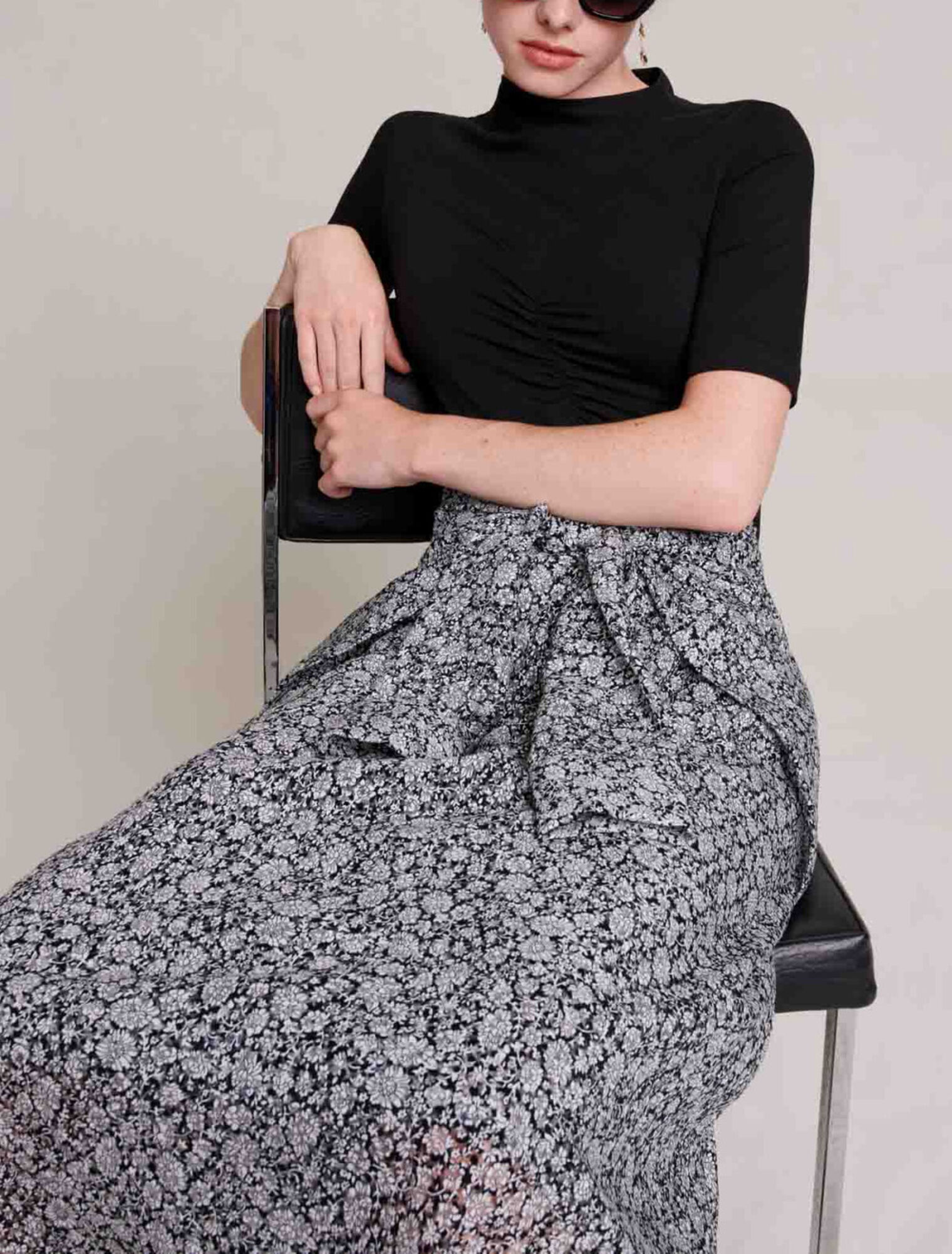 Robe longue fleurie