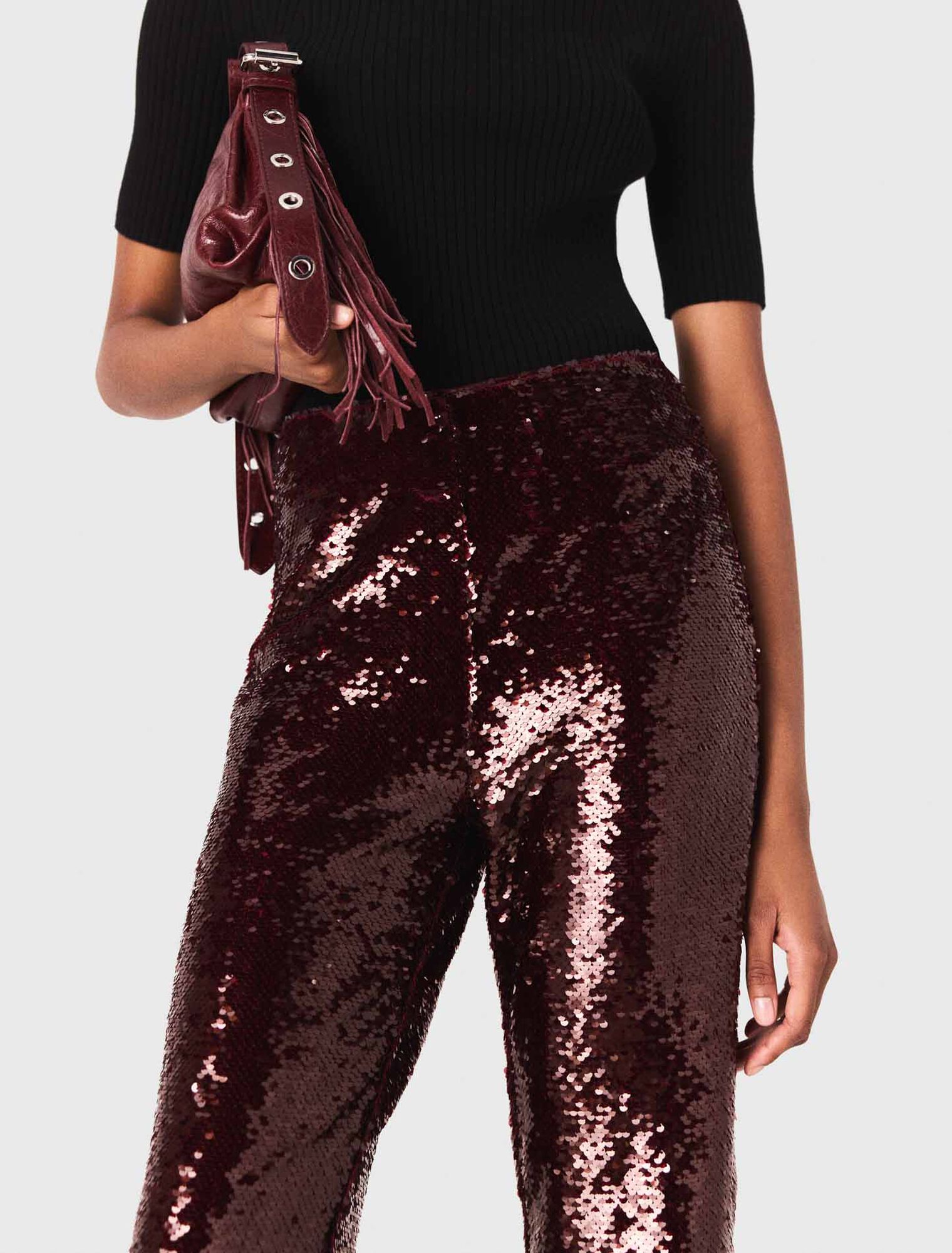 Pantalon brodé de sequins