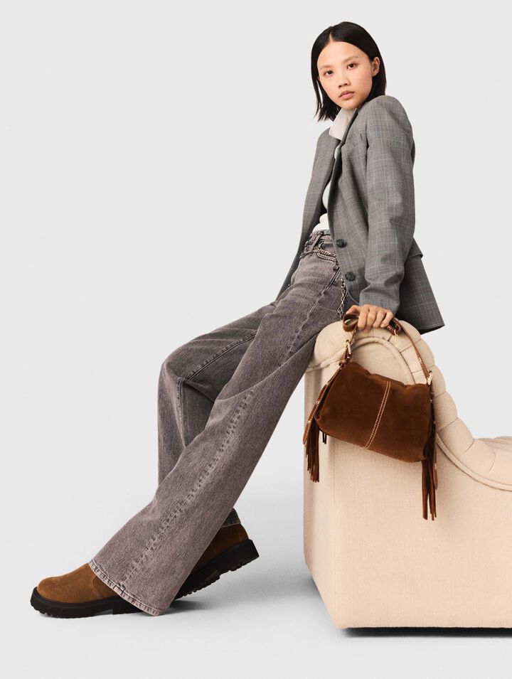 Jean large à ceinture maillons