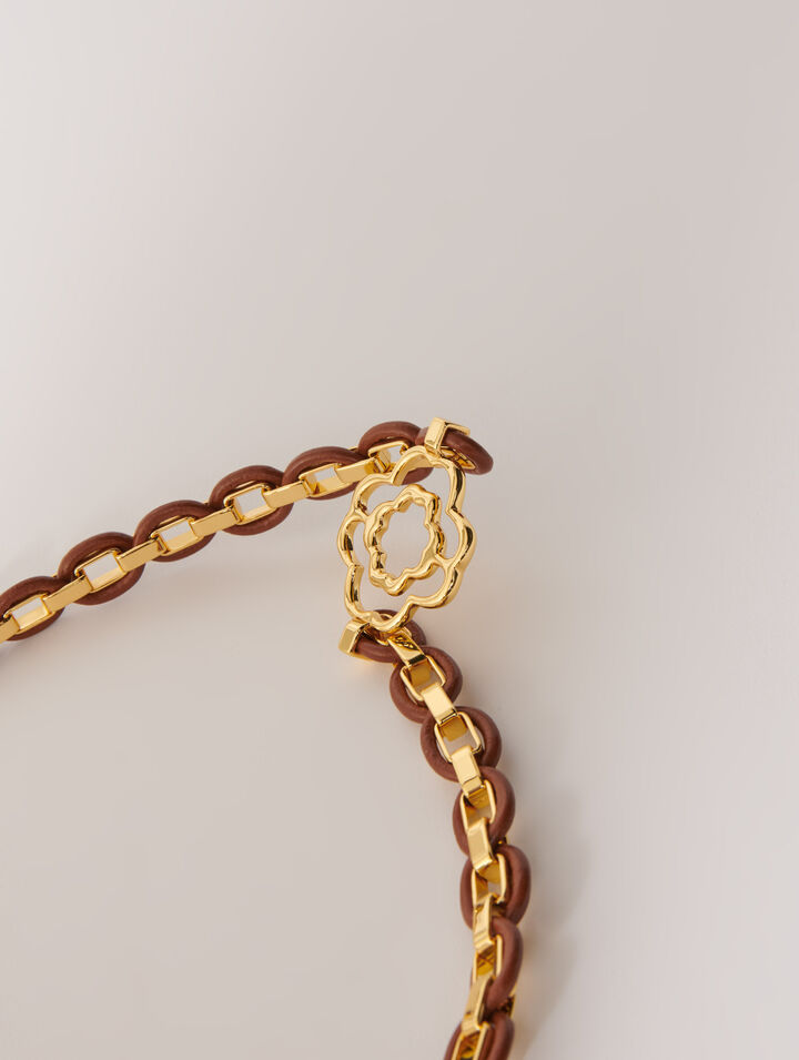 Ceinture en cuir et maillons