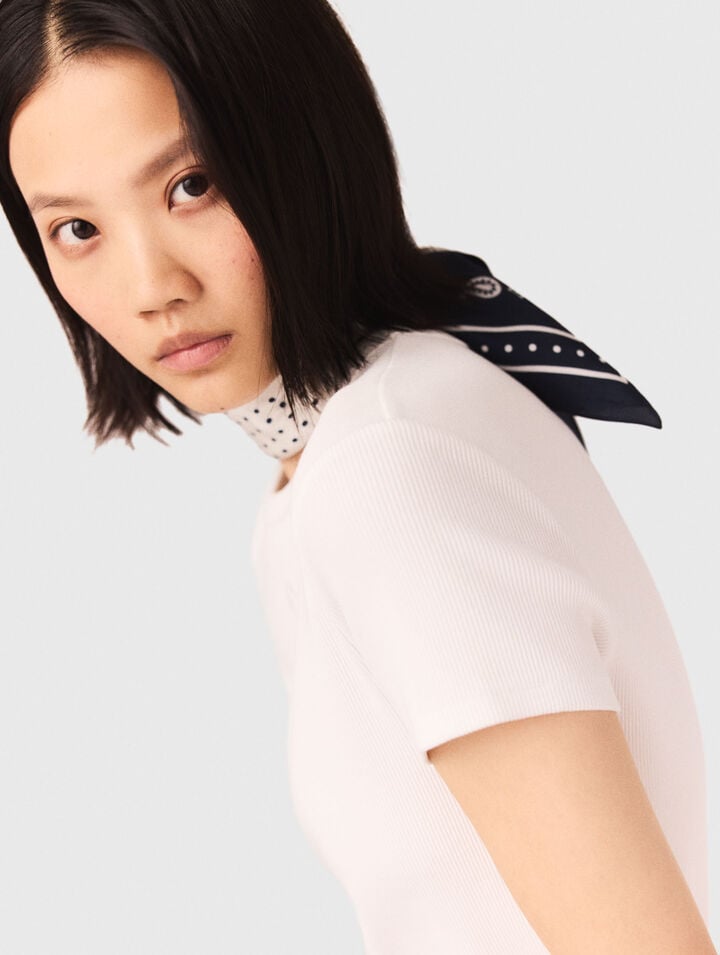 Bandana 60x60 imprimé en soie