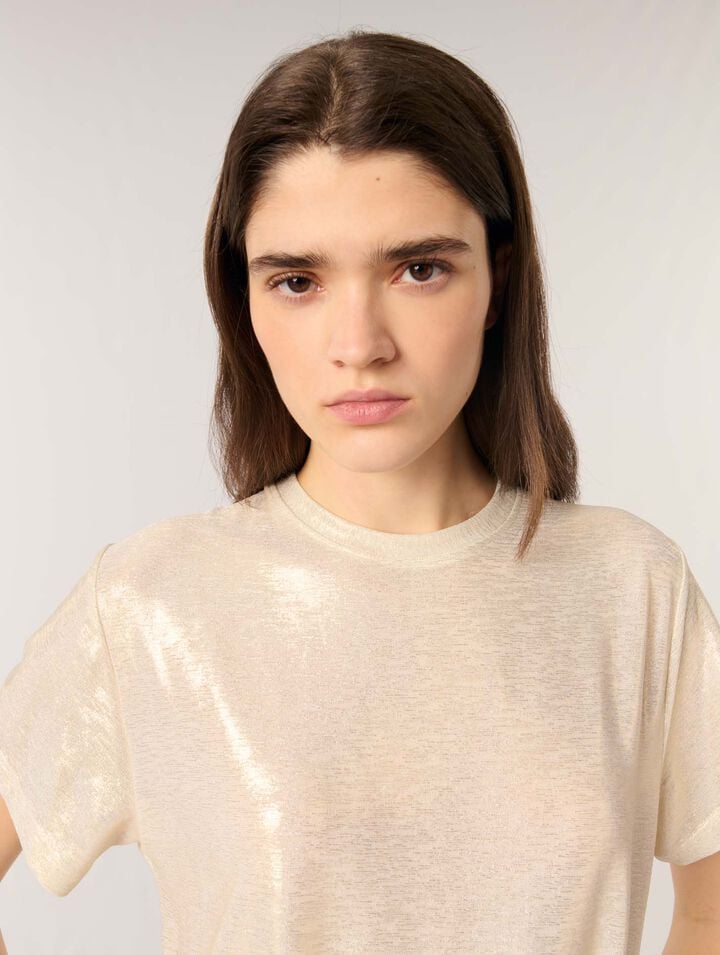 Tee-shirt lamé