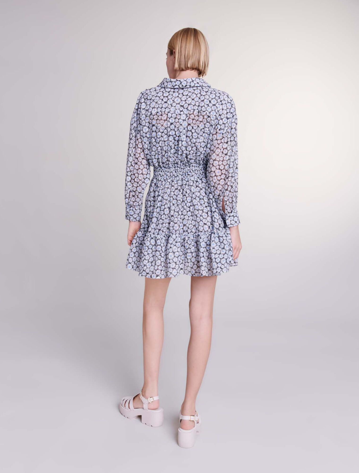 Robe courte fleurie