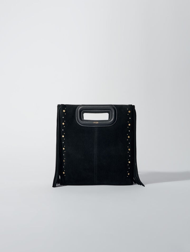 Sac M en suède à studs