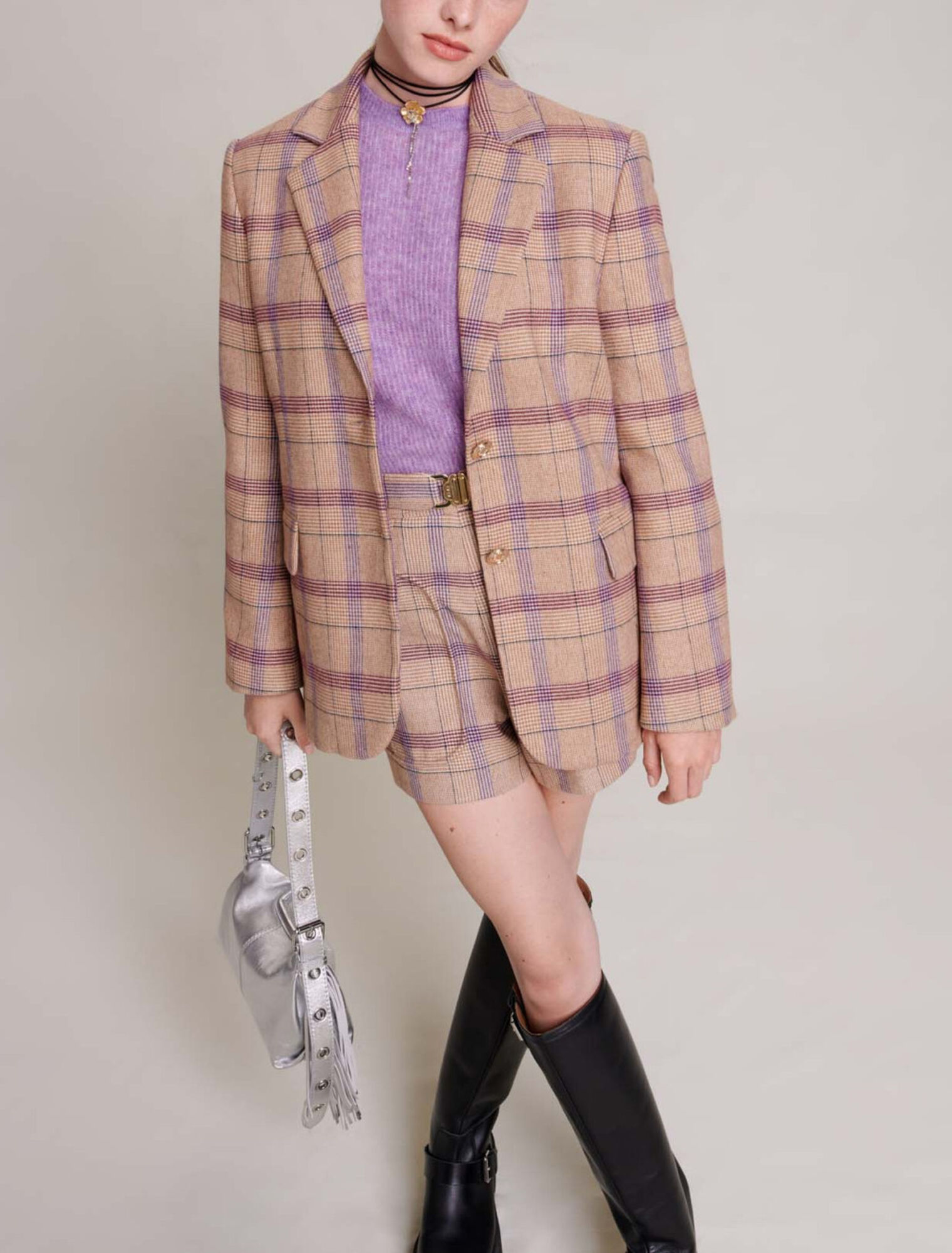 Veste de tailleur carreaux
