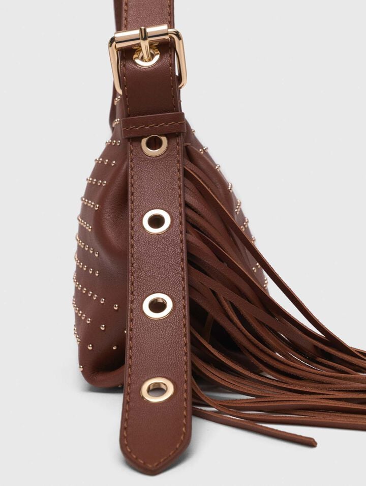 Sac Miss M mini en cuir et studs