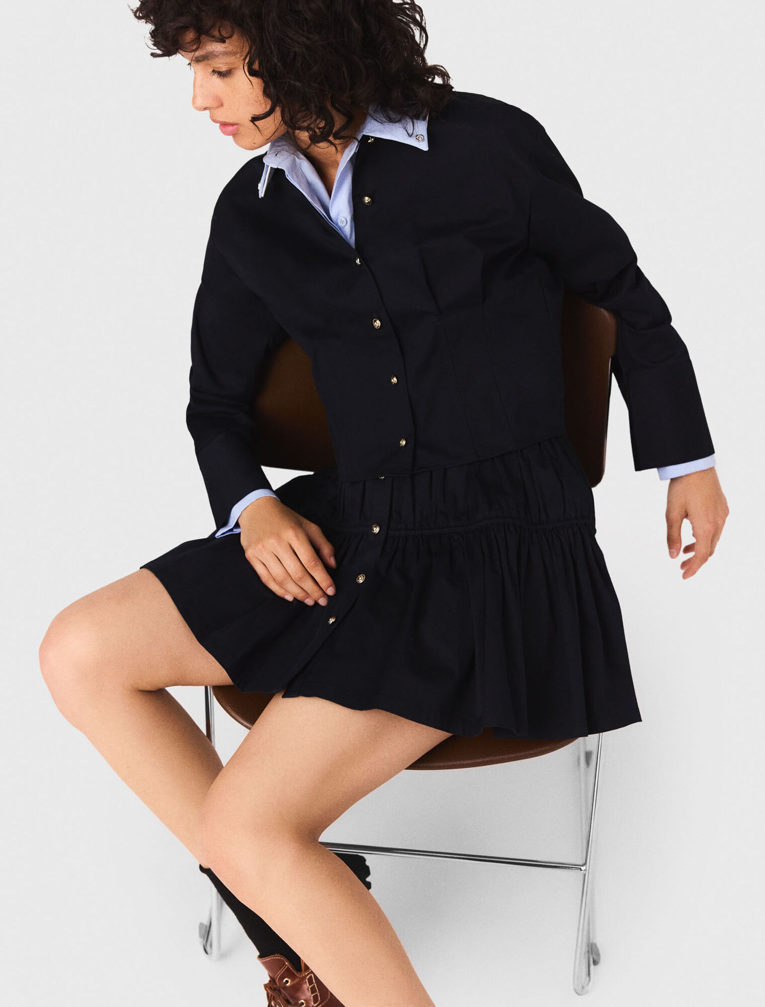 Jupe courte à taille élastique