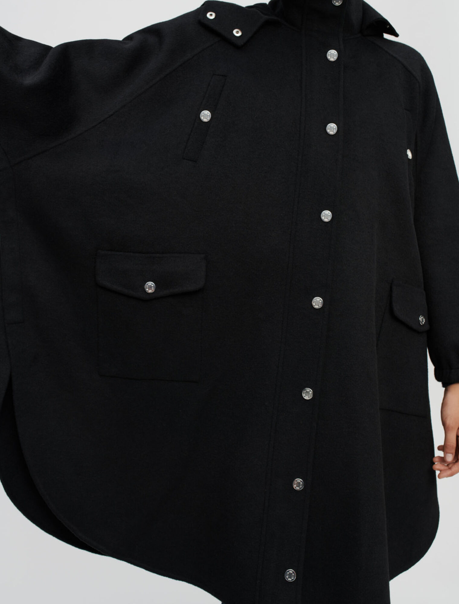 Manteau en double face oversize