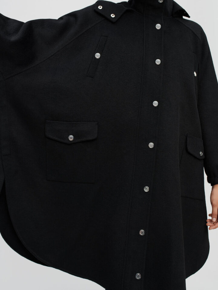 Manteau en double face oversize