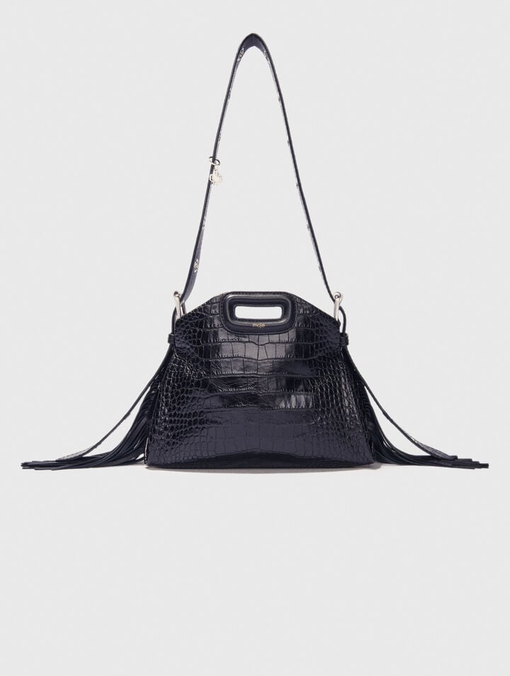 Sac Miss M mini en cuir embossé