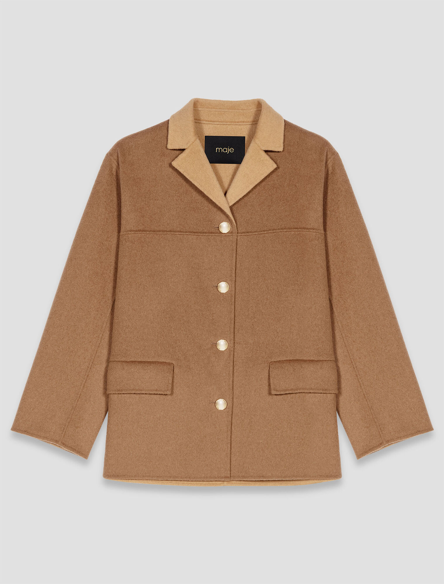Manteau mi-long double face