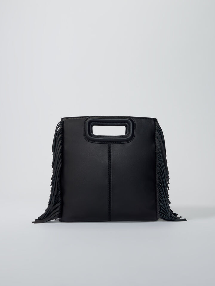 Sac M en cuir matelassé à studs