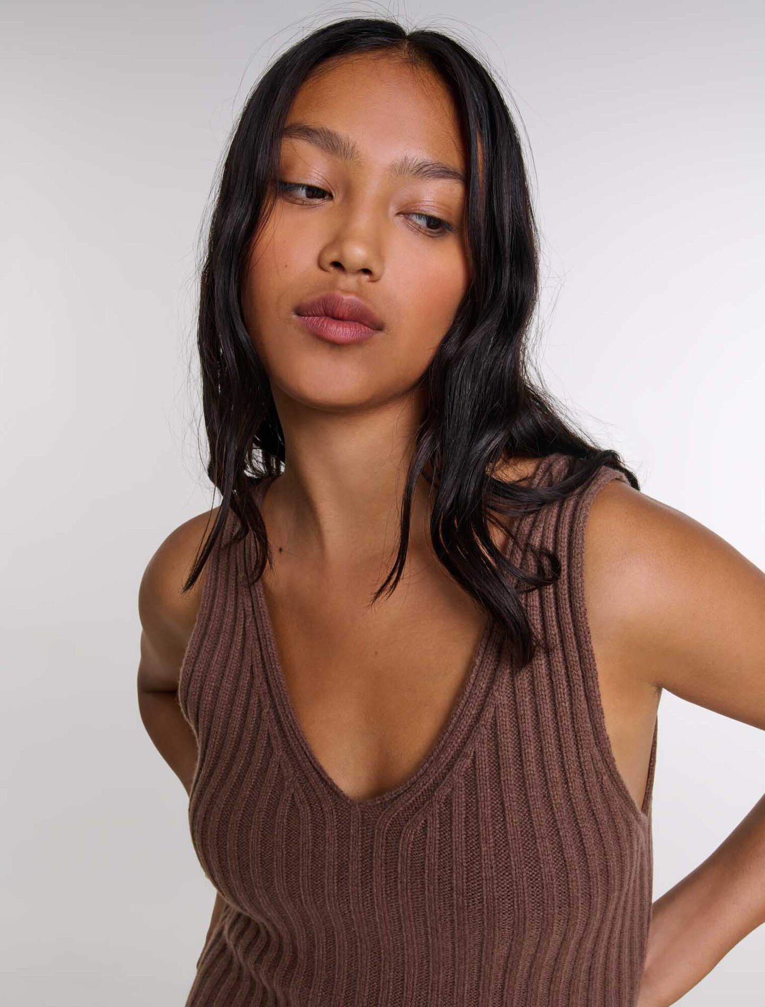 Robe longue 2-en1 en laine