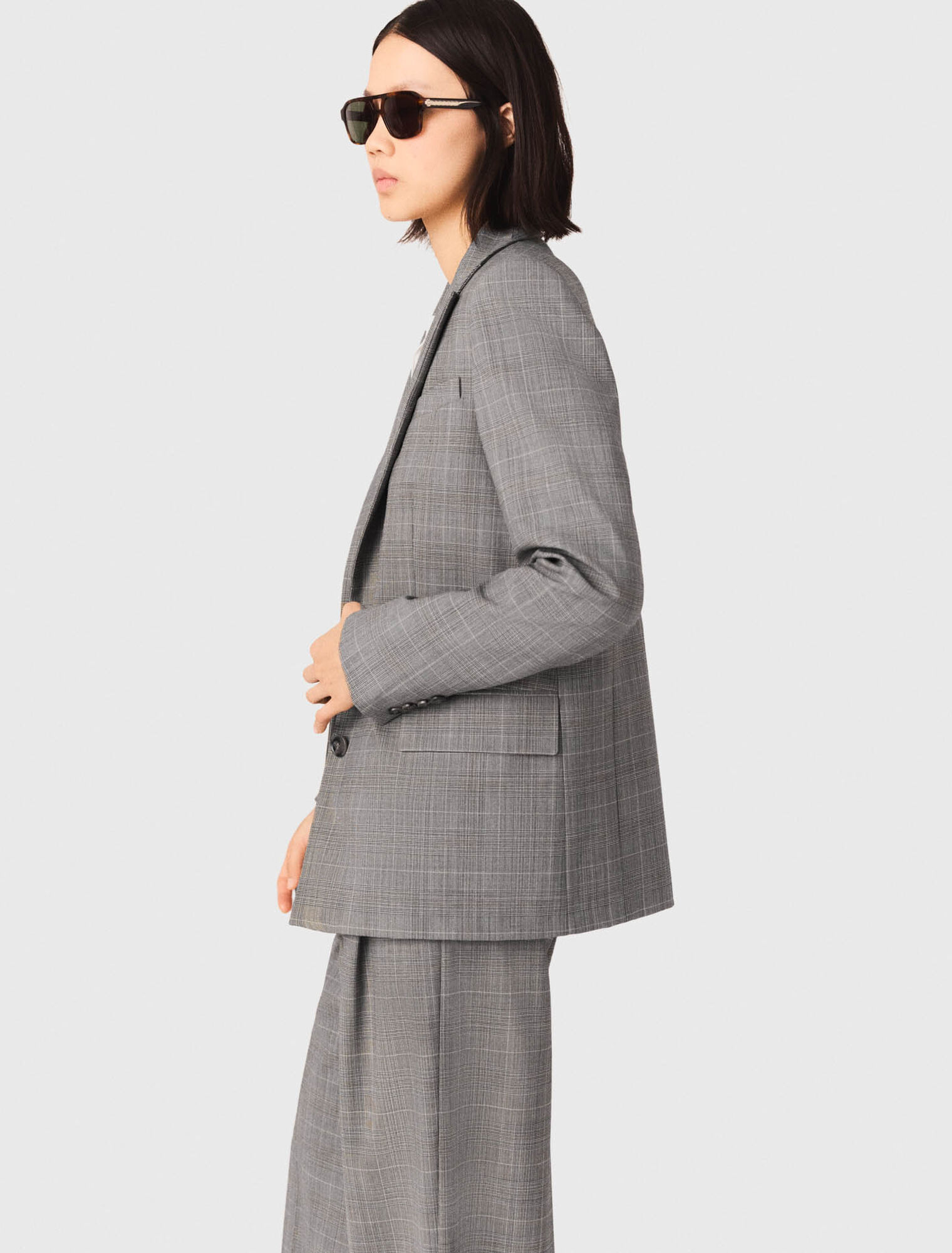 Veste de tailleur à carreaux