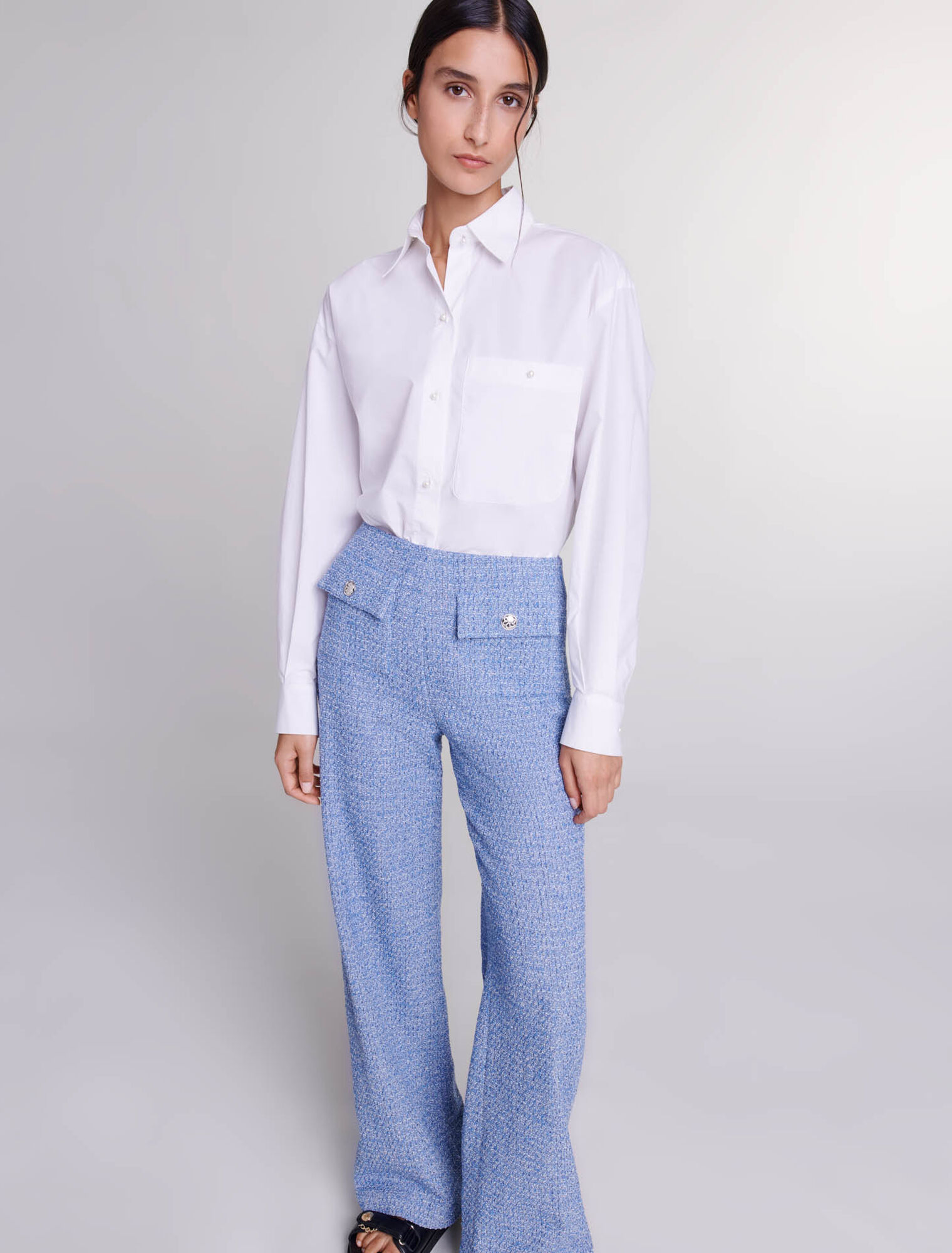 Pantalon en tweed