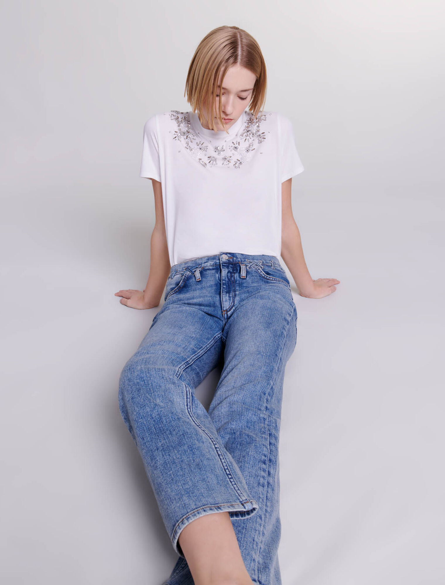 Tee-shirt orné de strass