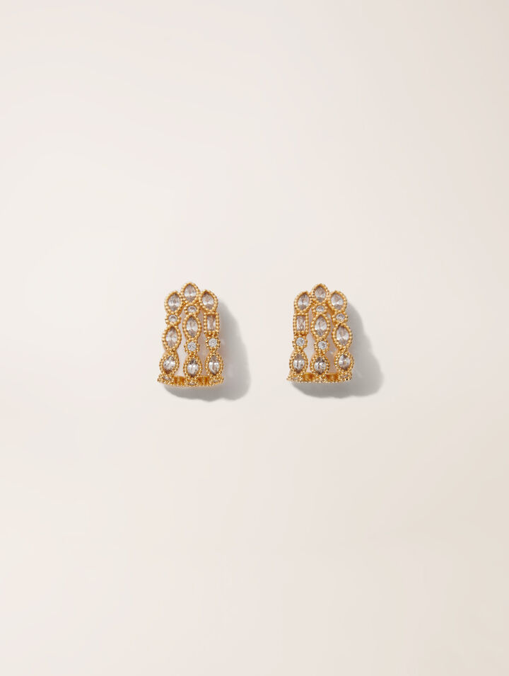 Boucles d'oreille à strass