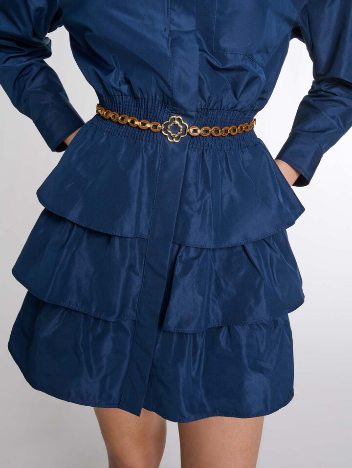 Ceinture en cuir et maillons