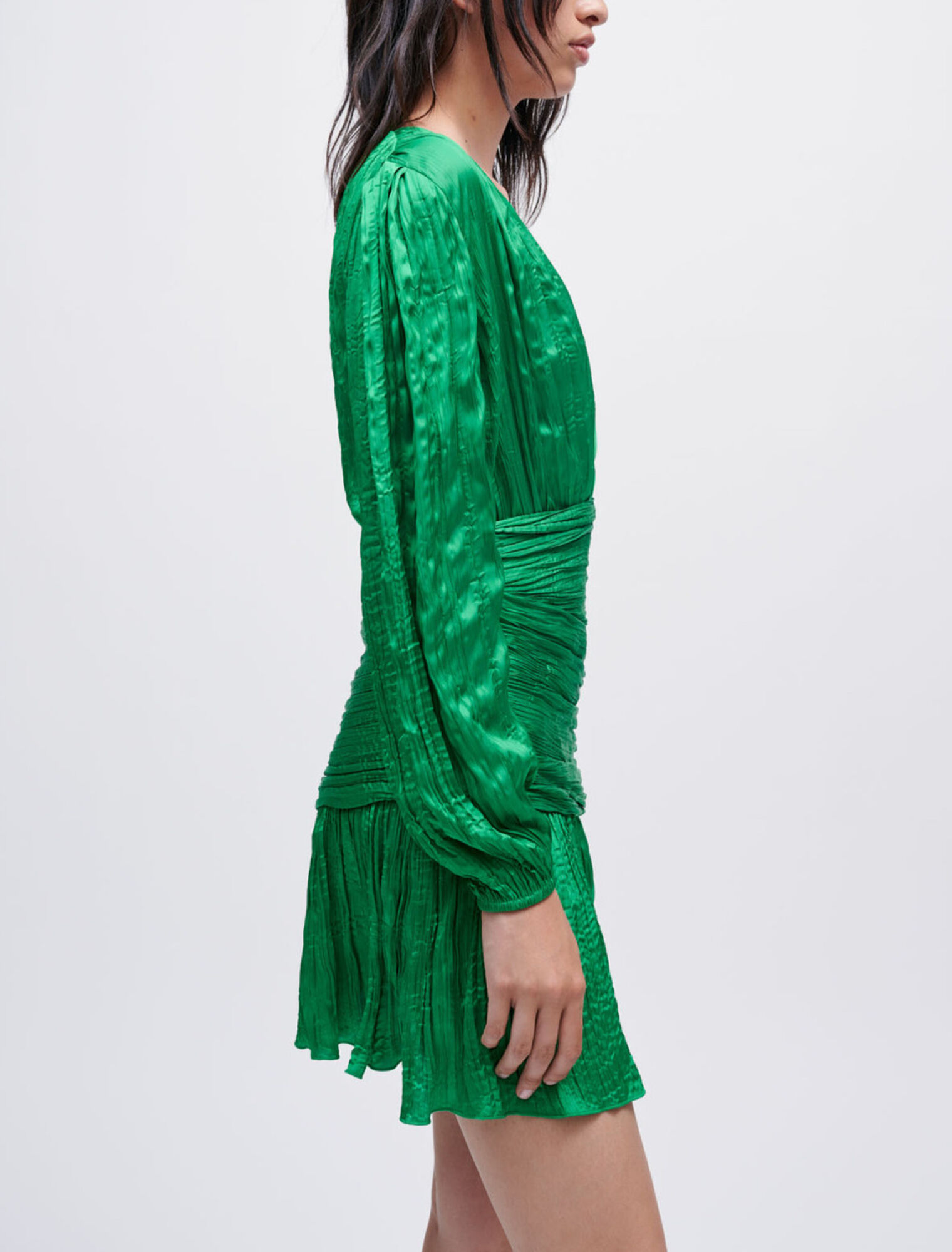 Robe près du corps en lamé