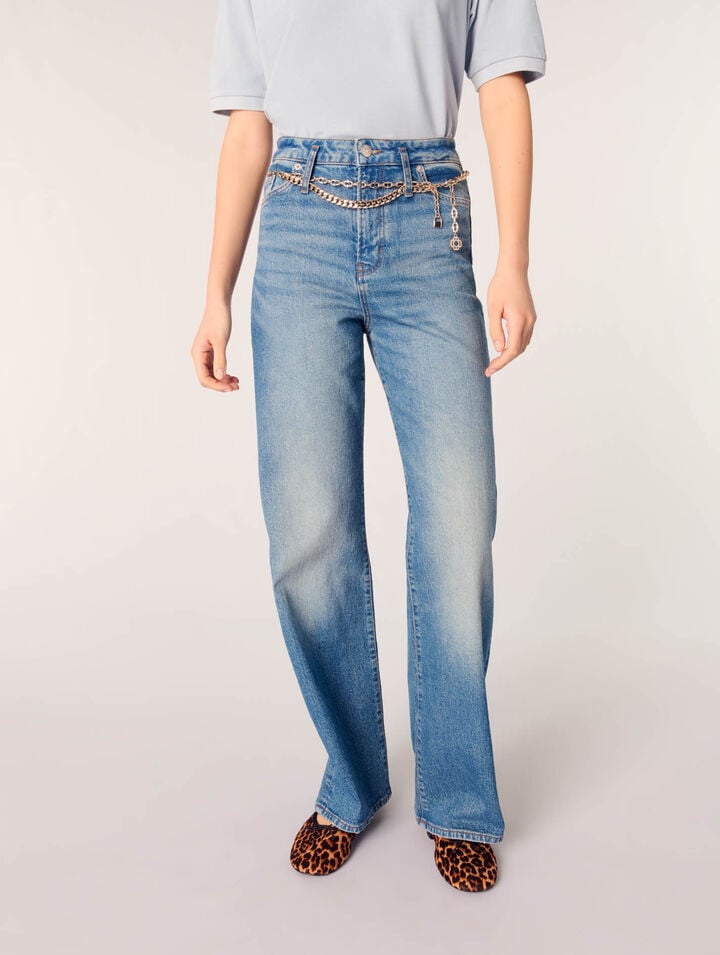 Jean à ceinture maillons
