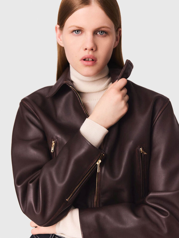Blouson en cuir vintage