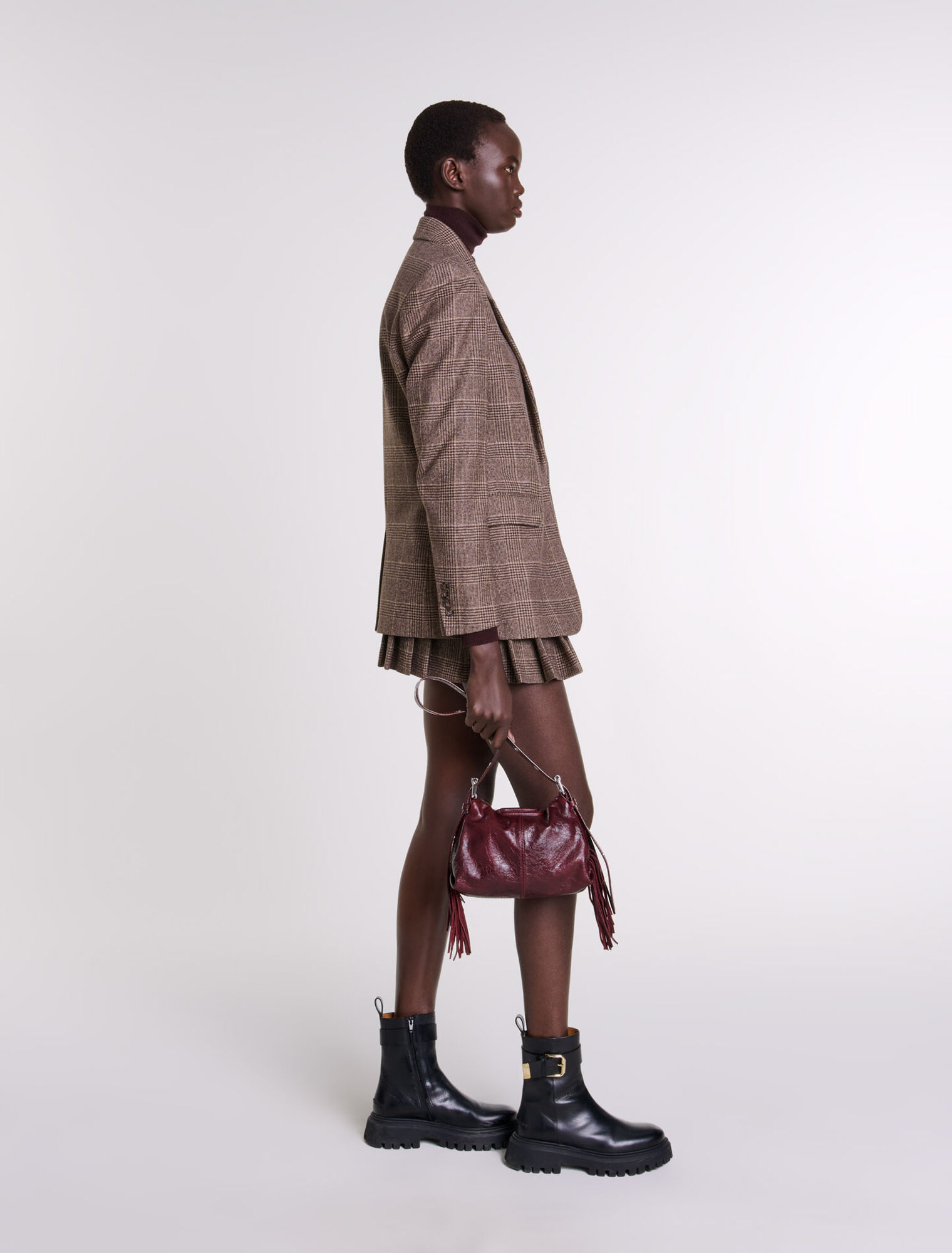 Veste de tailleur à carreaux