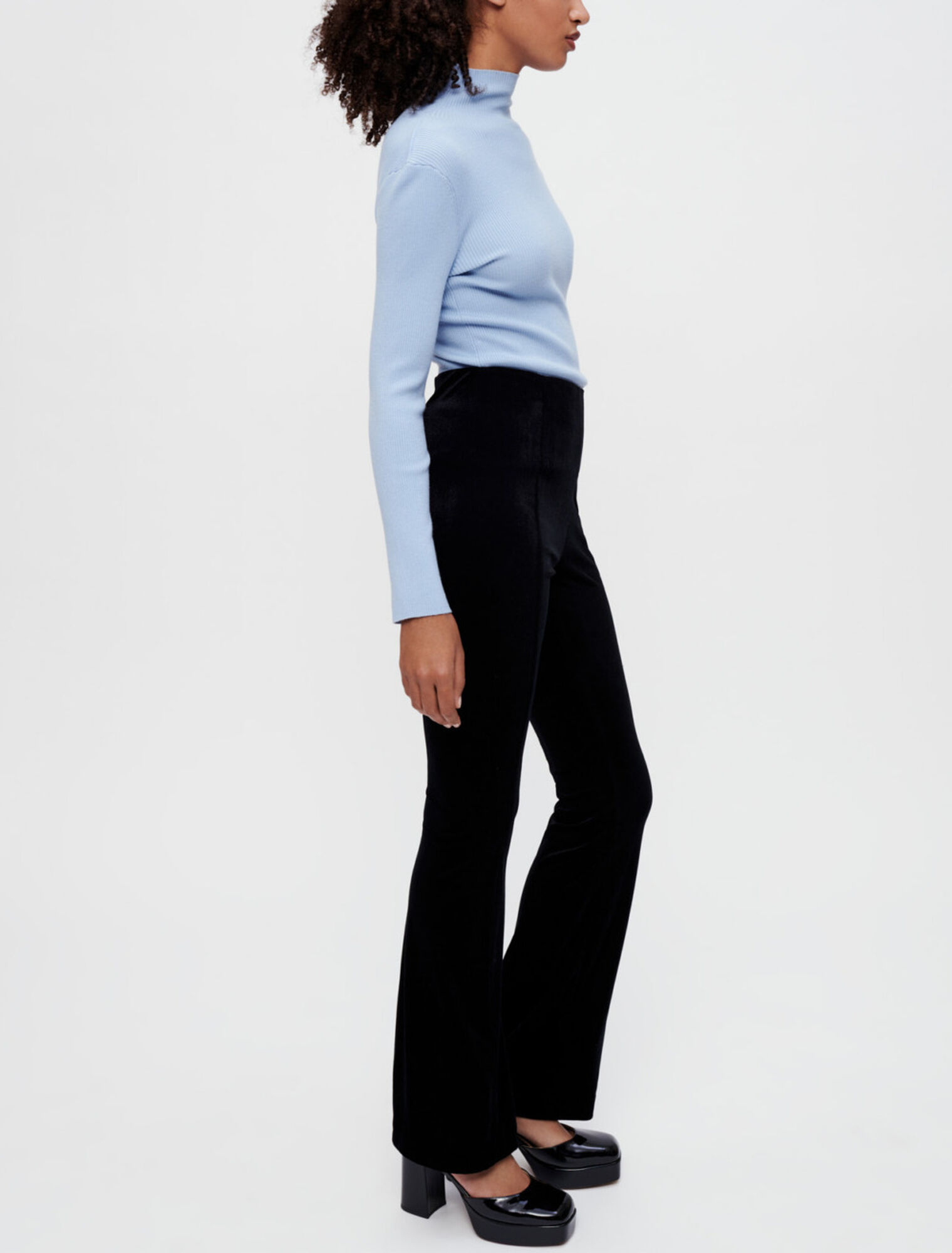 Pantalon en velours stretch