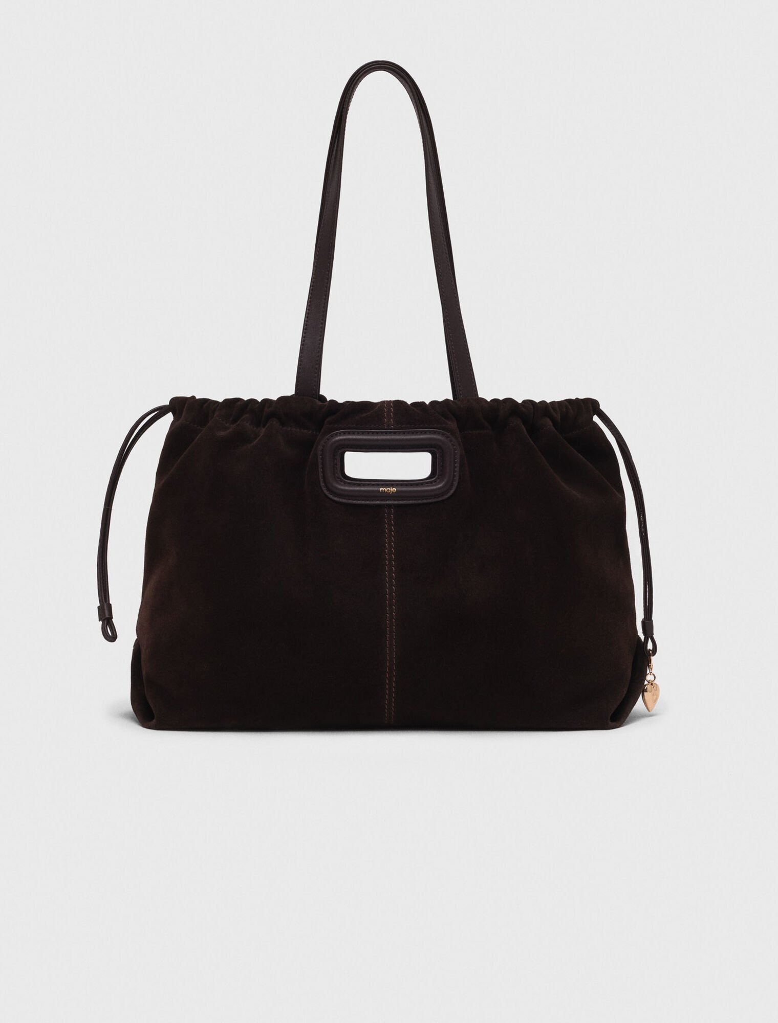 Sac M tote en cuir suède