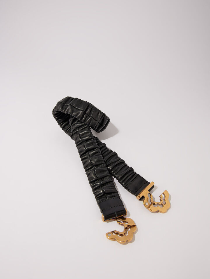 Ceinture en cuir élastique