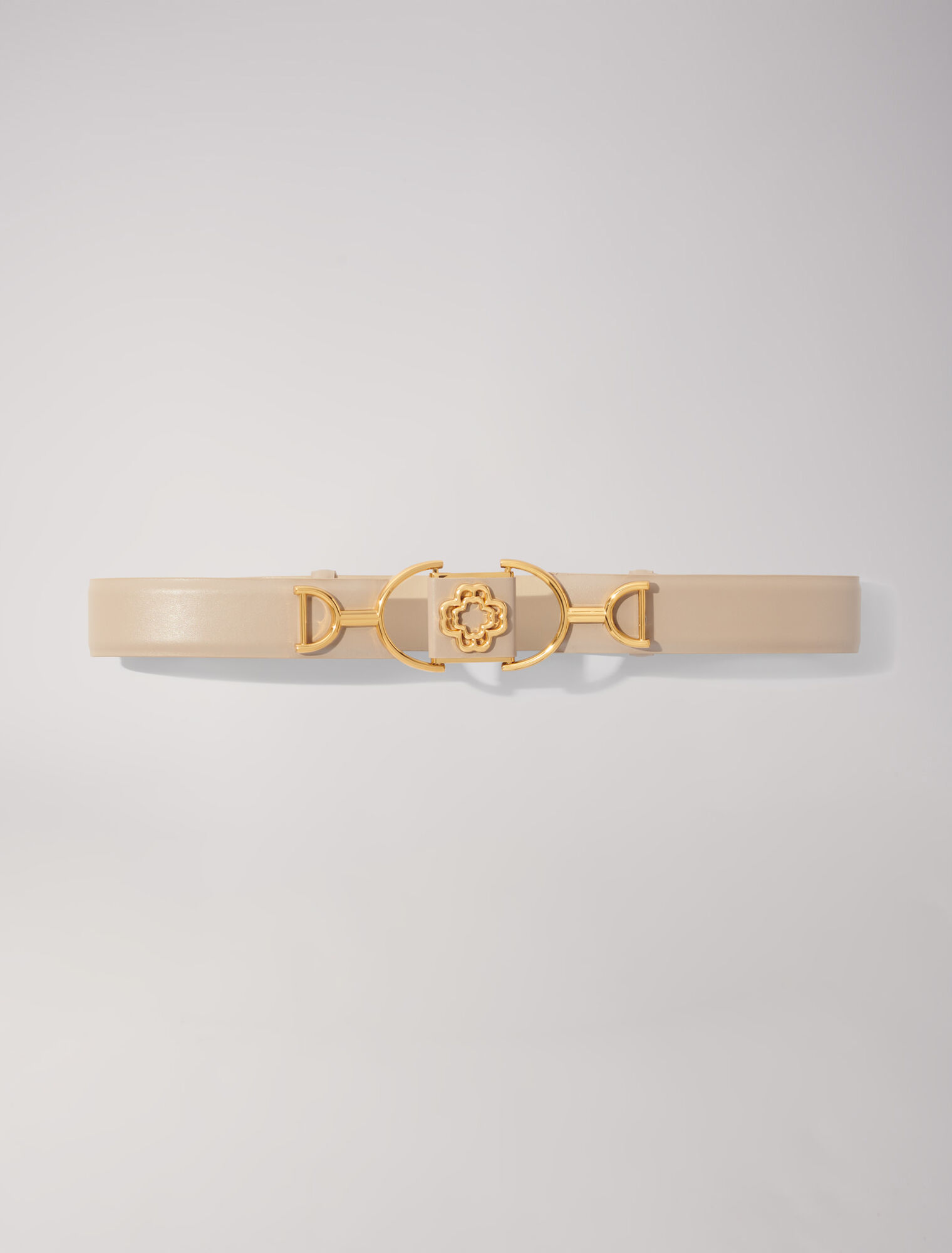 Ceinture en cuir lisse Clover