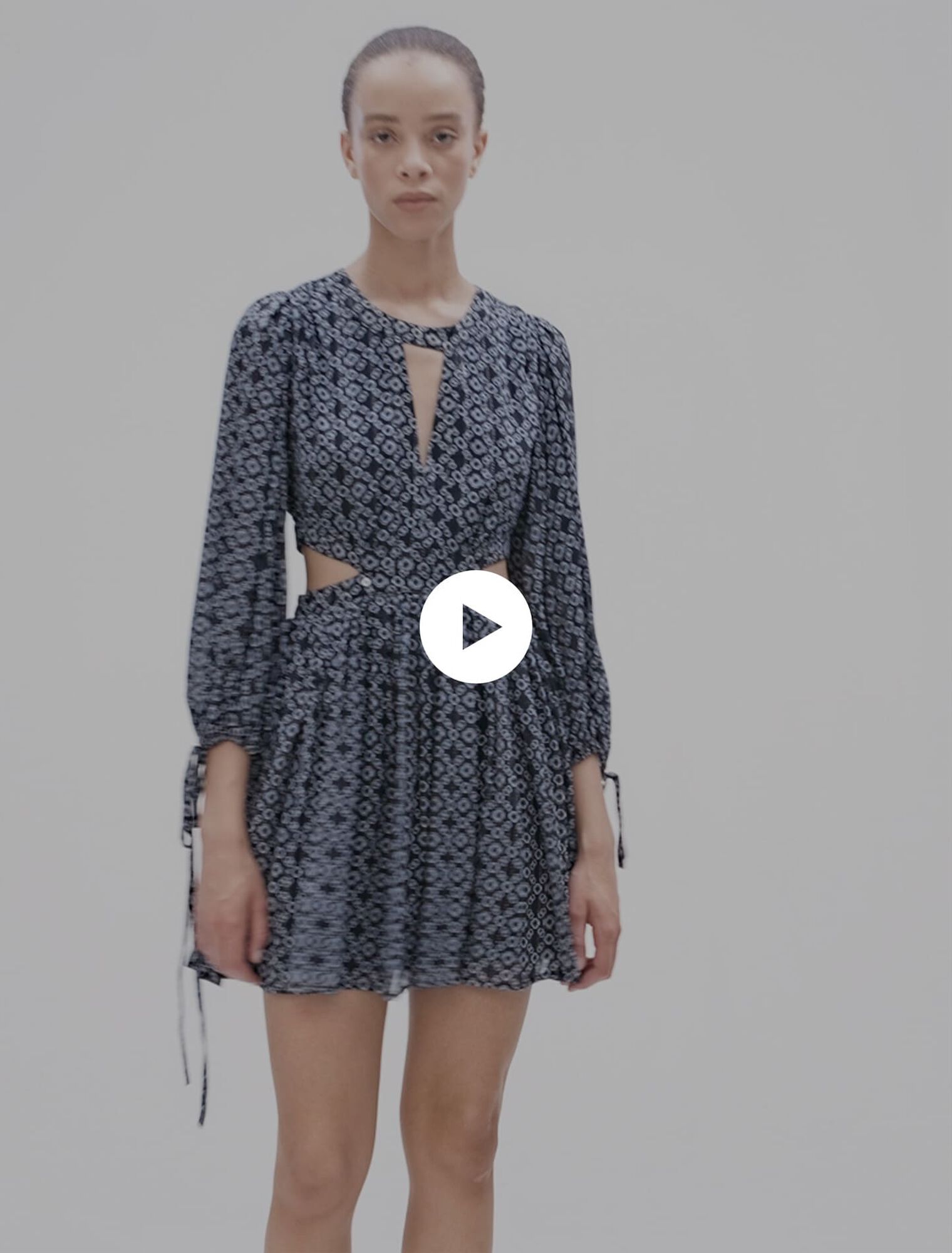 Robe courte imprimé Clover