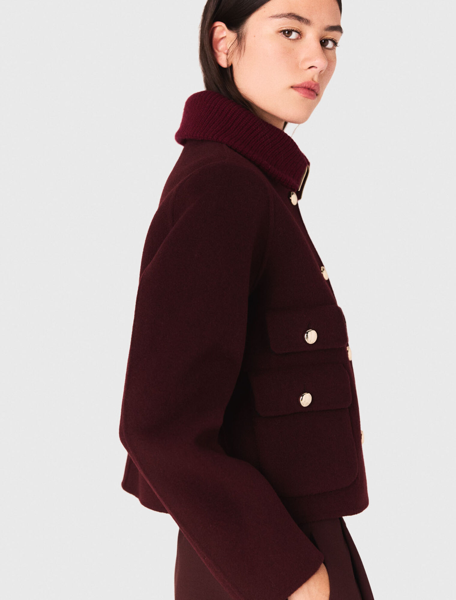 Veste courte double face reversible