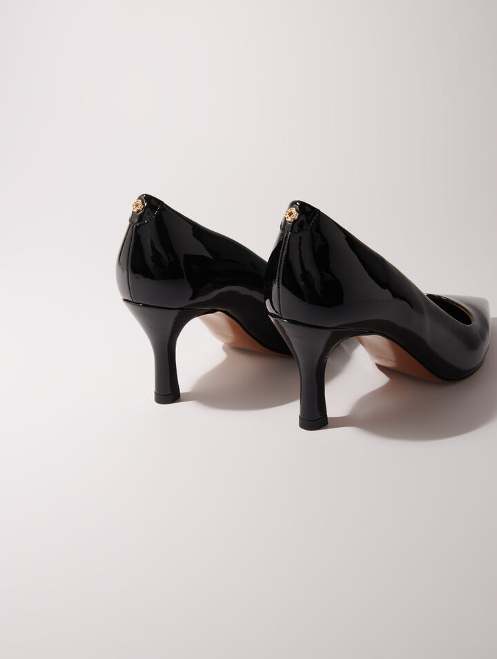Escarpins pointus en cuir