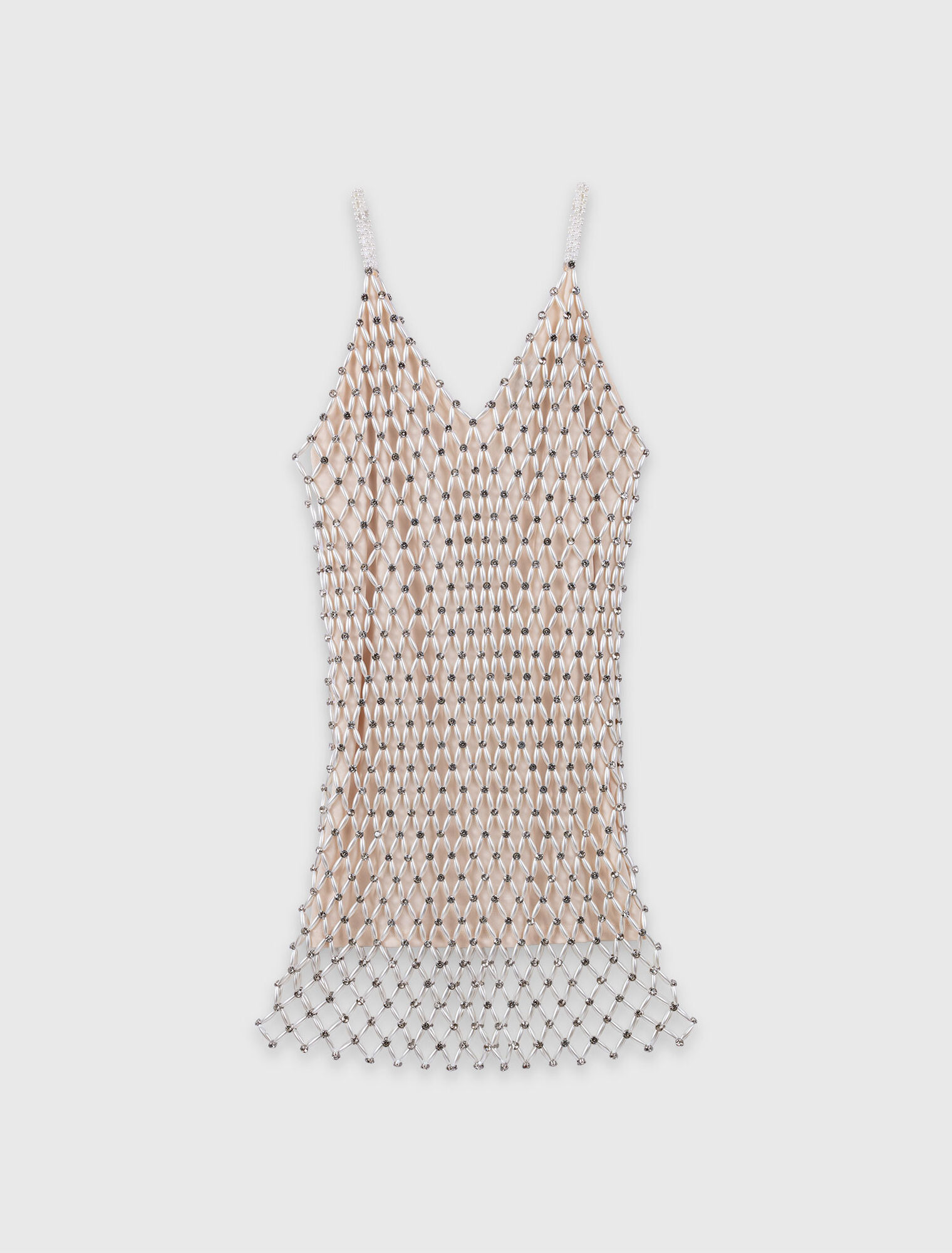 Robe courte perl&eacute; avec doublure