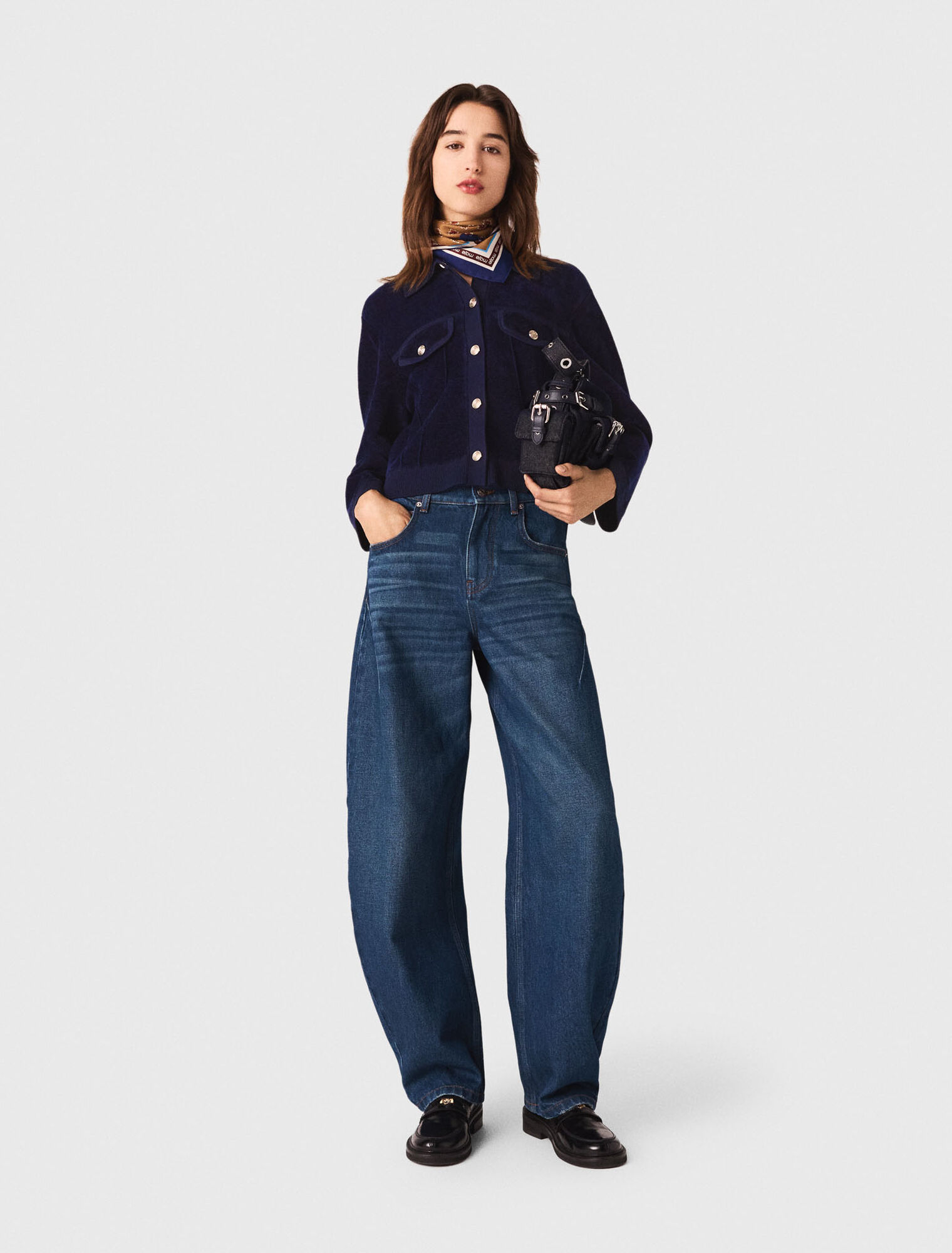 Veste courte en velours