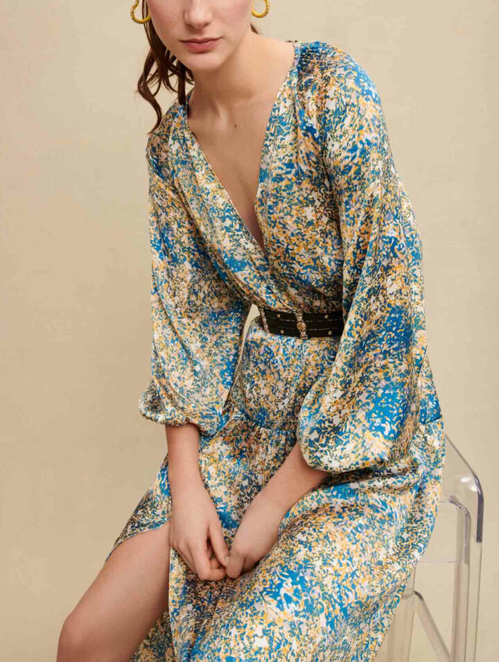 Robe longue imprimée