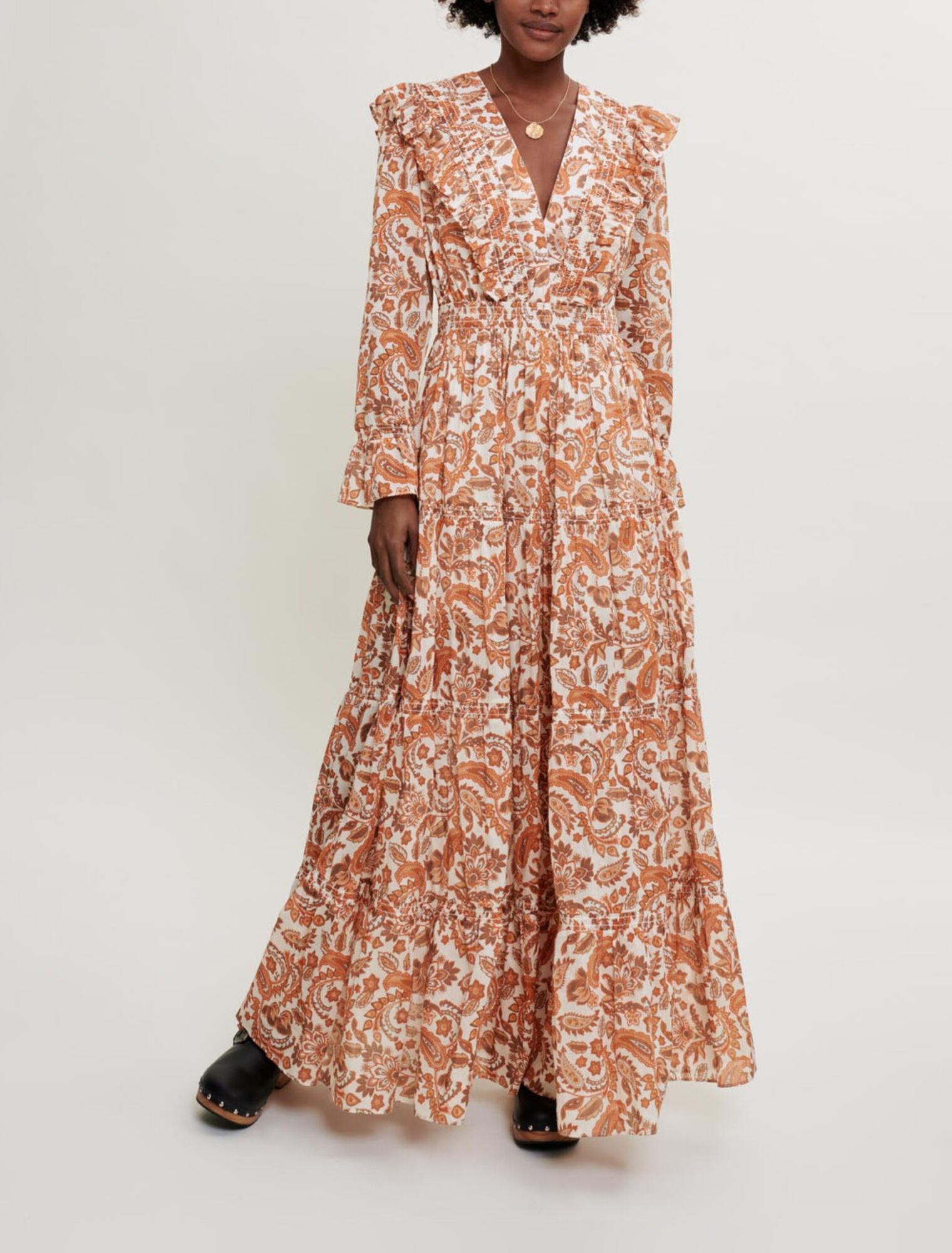 Robe en coton imprimé