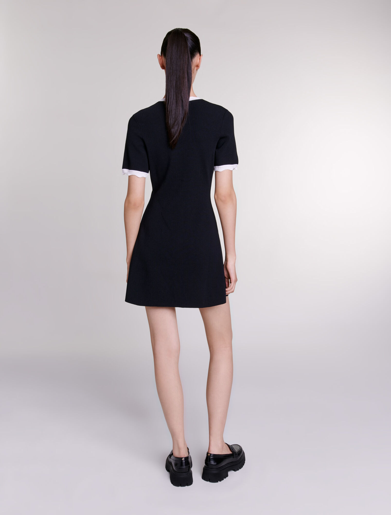 Robe courte en maille