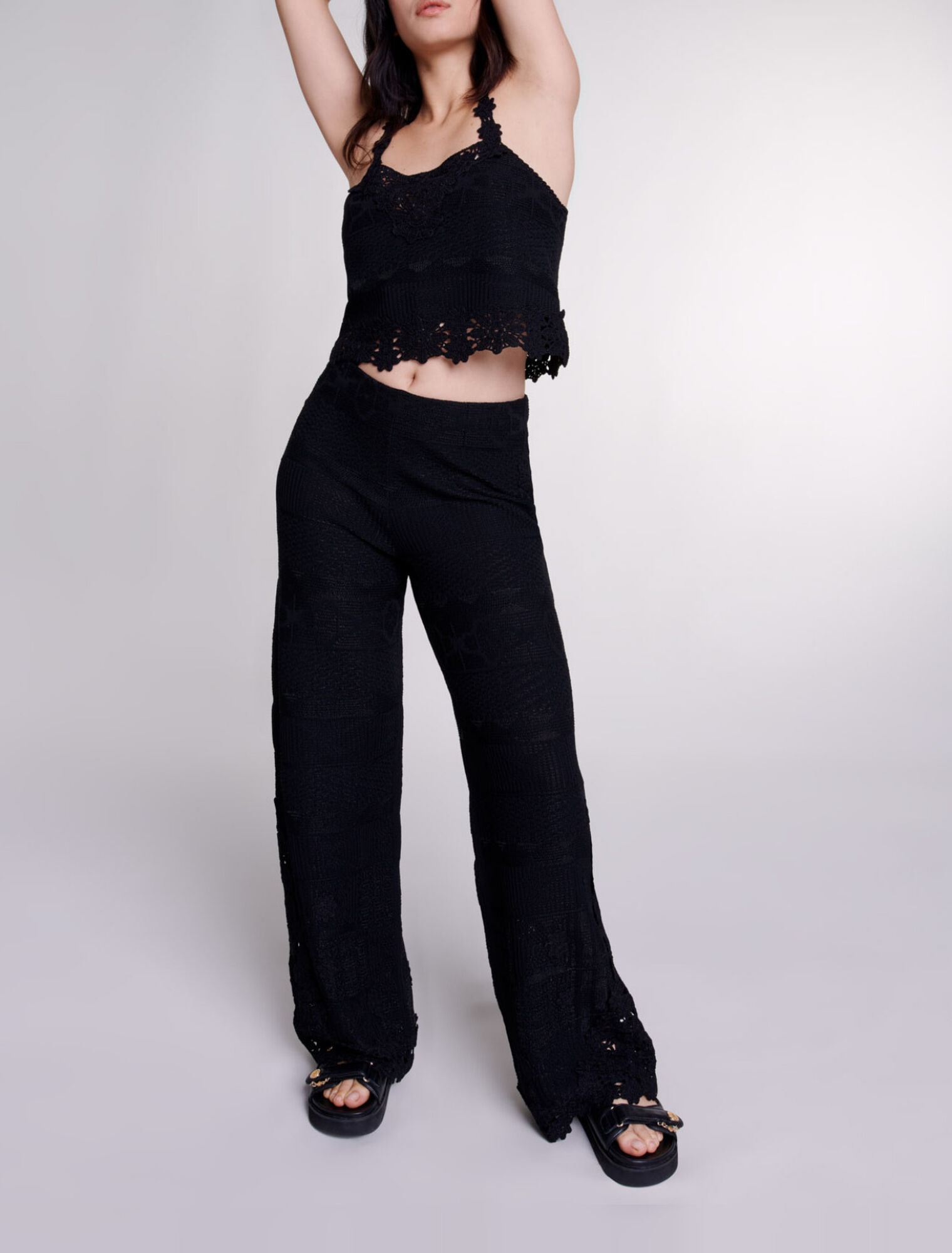 Pantalon en crochet