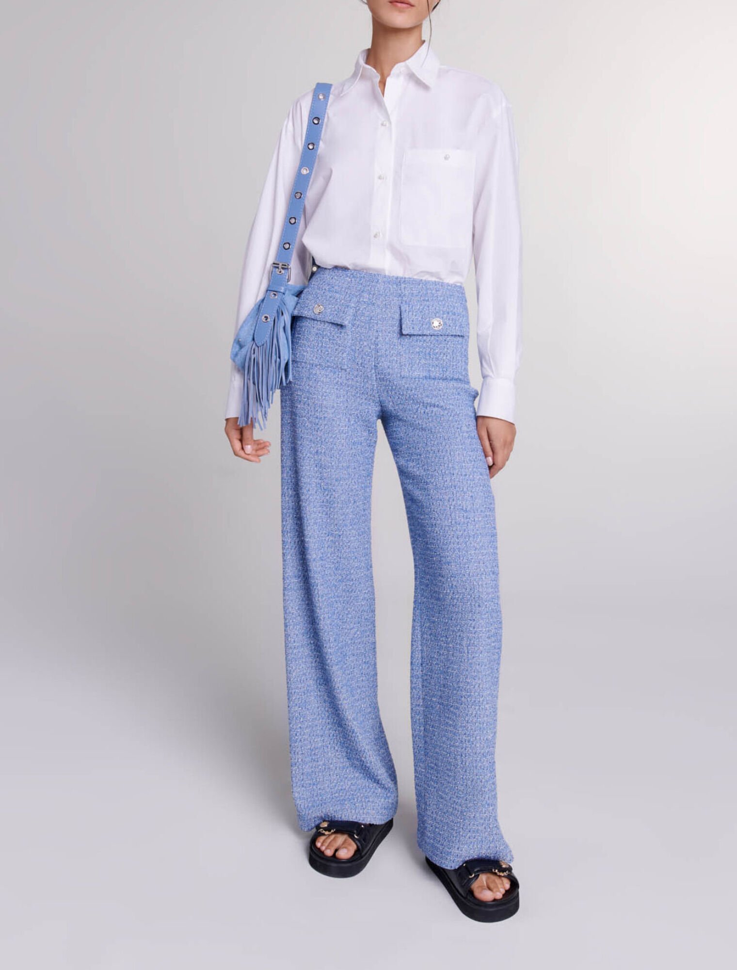 Pantalon en tweed
