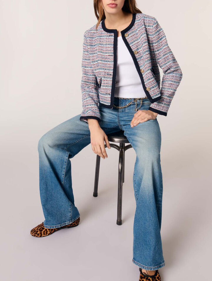 Veste courte en tweed