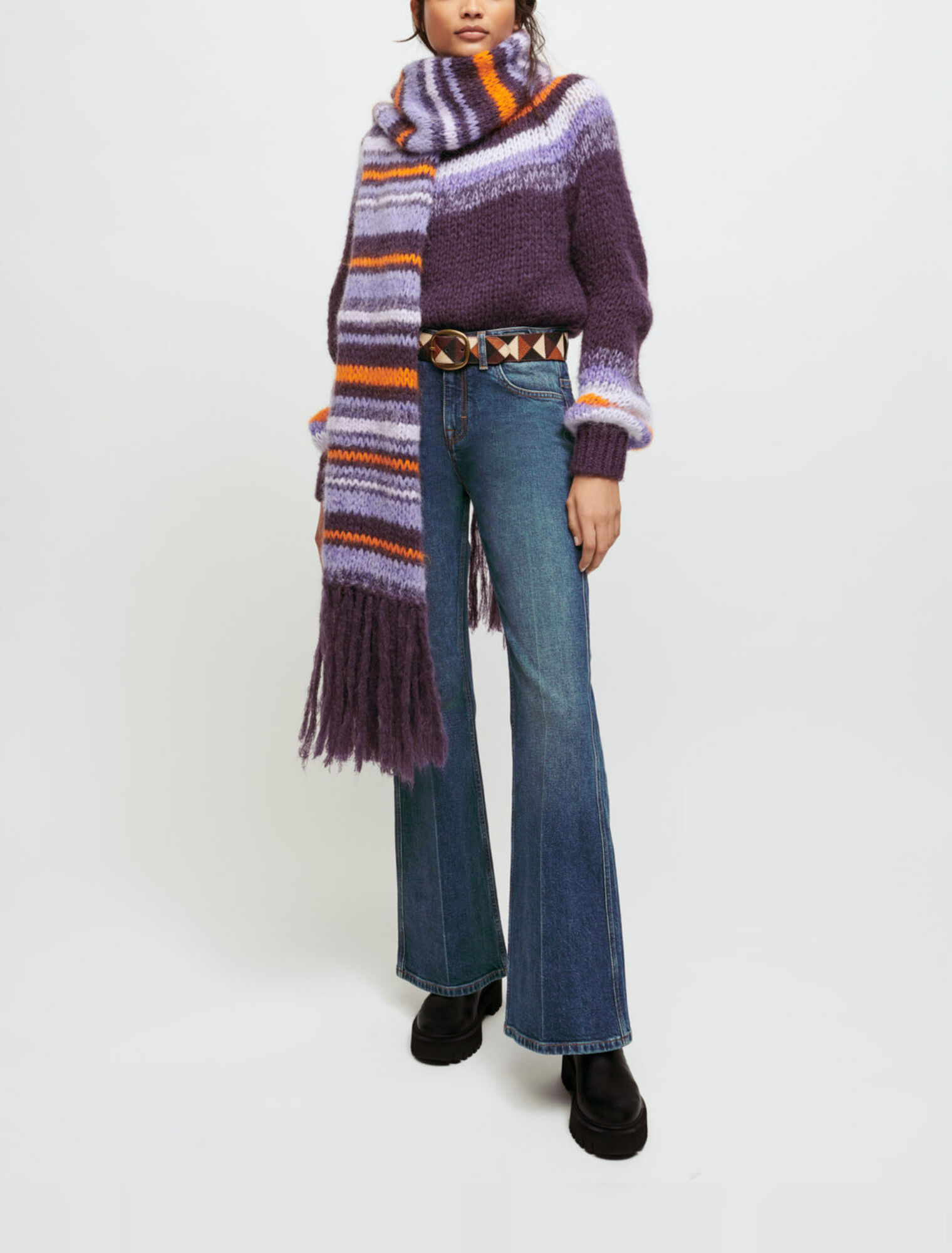Jean flare à mors